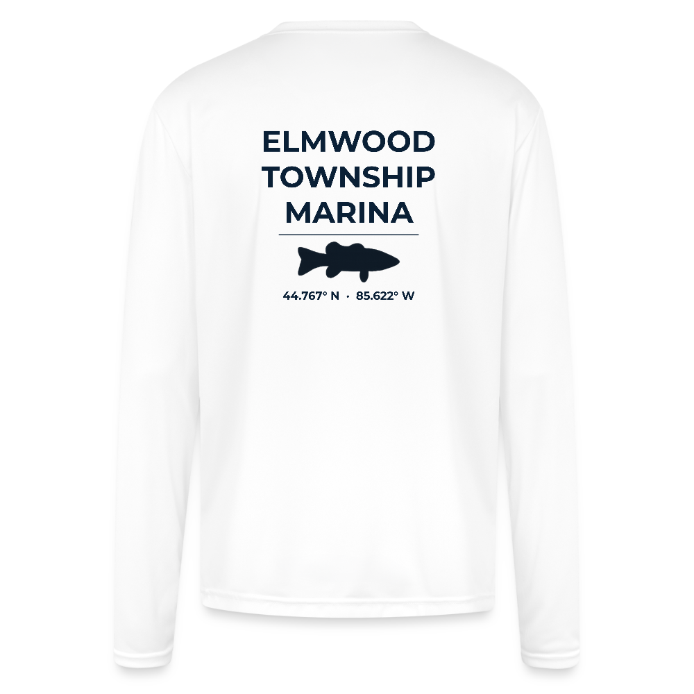 ELMWOOD TOWNSHIP MARINA PERFORMANCE LONG SLEEVE - white