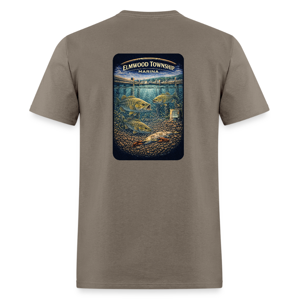 Elmwood Township Marina T-Shirt | Michigan Marina Series - safari