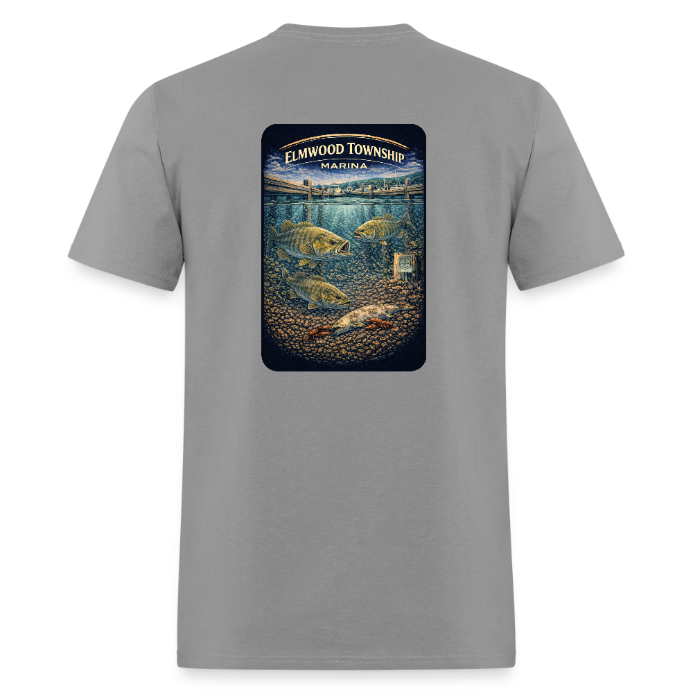 Elmwood Township Marina T-Shirt | Michigan Marina Series - rock