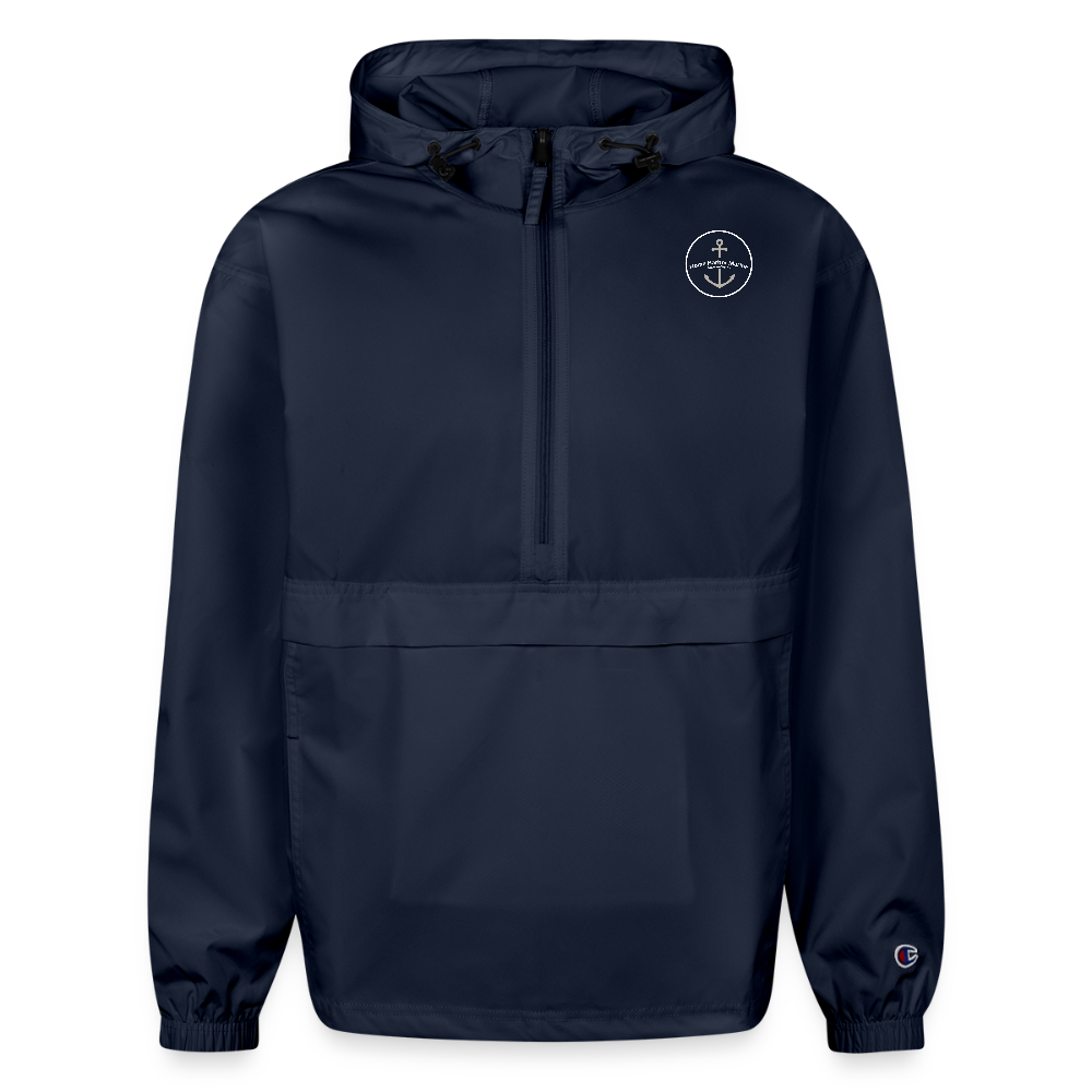 DUNCAN L. CLINCH MARINA PACKABLE HALF-ZIP JACKET - french navy