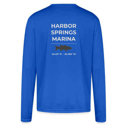 HARBOR SPRINGS MARINA PERFORMANCE LONG SLEEVE - royal blue