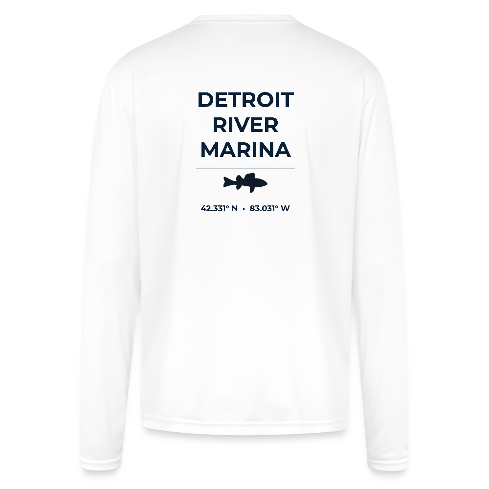 DETROIT RIVER MARINA PERFORMANCE LONG SLEEVE - white