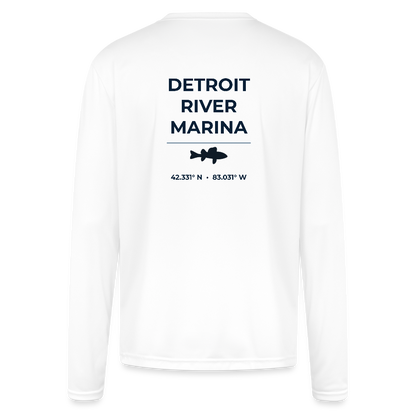 DETROIT RIVER MARINA PERFORMANCE LONG SLEEVE - white