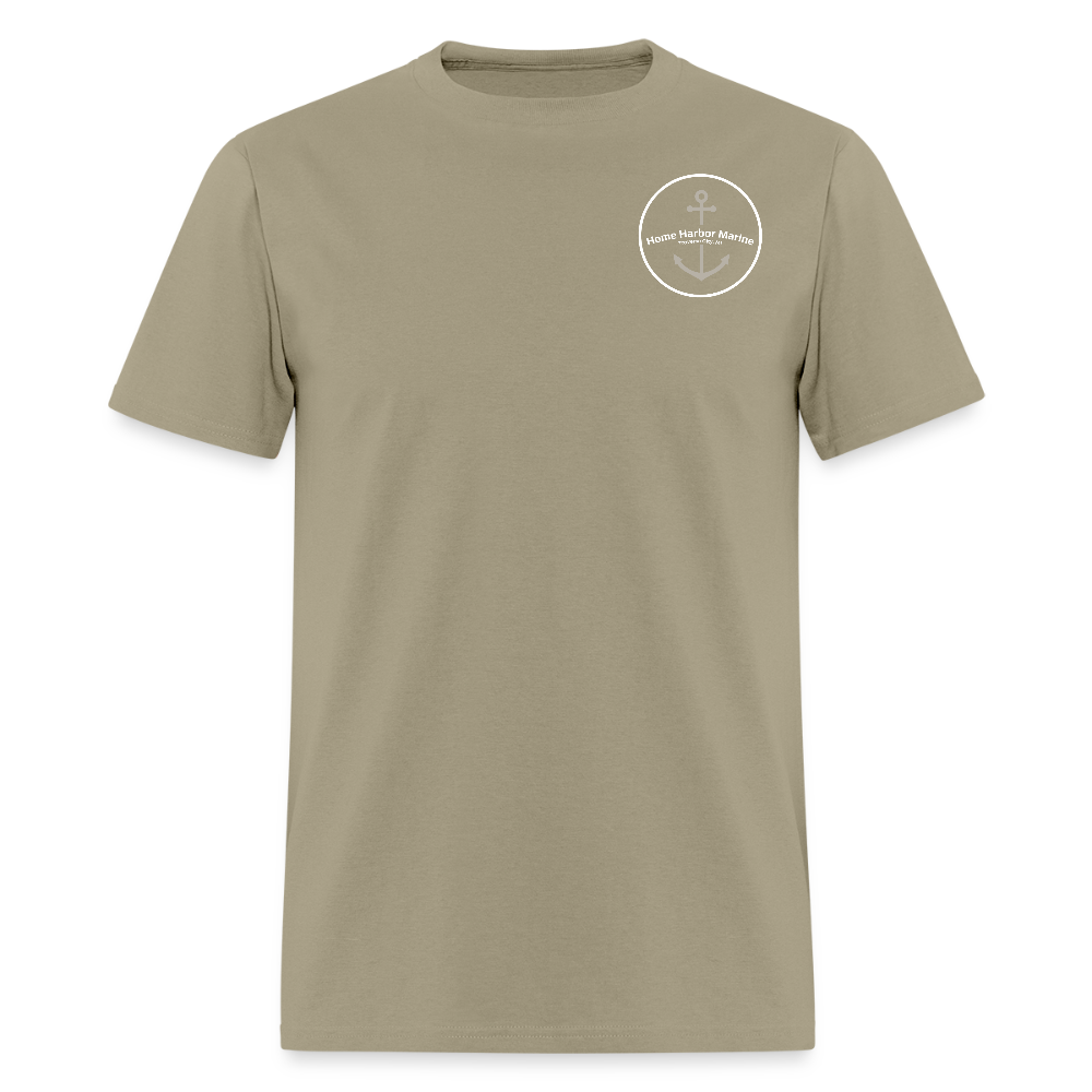 Petoskey Marina T-Shirt | Michigan Marina Series - khaki