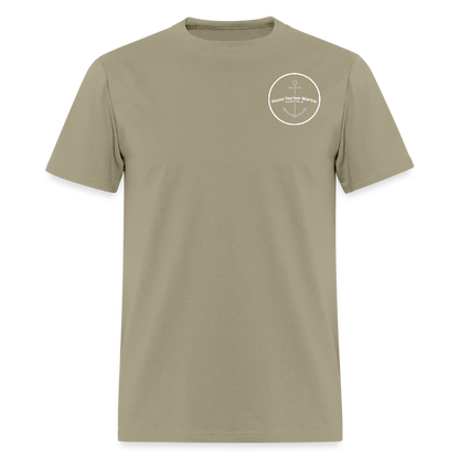 Petoskey Marina T-Shirt | Michigan Marina Series - khaki