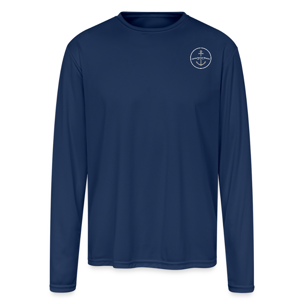 BELLE ISLE MARINA PERFORMANCE LONG SLEEVE - navy