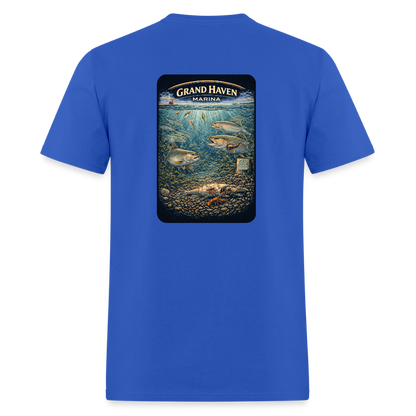 Grand Haven Marina T-Shirt | Michigan Marina Series - royal blue
