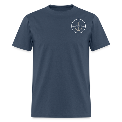 Walloon Lake Marina T-Shirt | Michigan Marina Series -  blue dusk