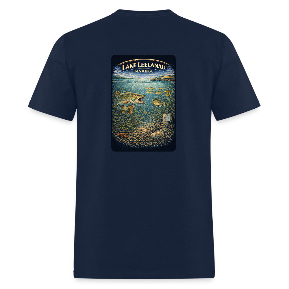 Lake Leelanau Marina T-Shirt | Michigan Marina Series - navy