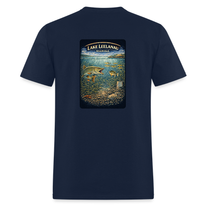 Lake Leelanau Marina T-Shirt | Michigan Marina Series - navy