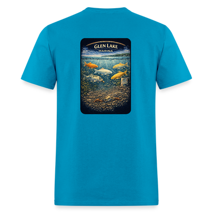 Glen Lake Marina T-Shirt | Michigan Marina Series - turquoise