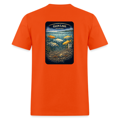 Glen Lake Marina T-Shirt | Michigan Marina Series - orange