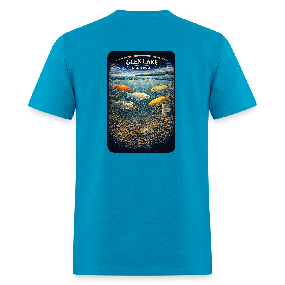 Glen Lake Marina T-Shirt | Michigan Marina Series - turquoise
