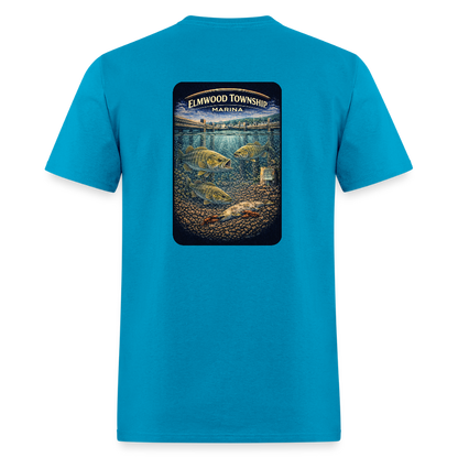 Elmwood Township Marina T-Shirt | Michigan Marina Series - turquoise
