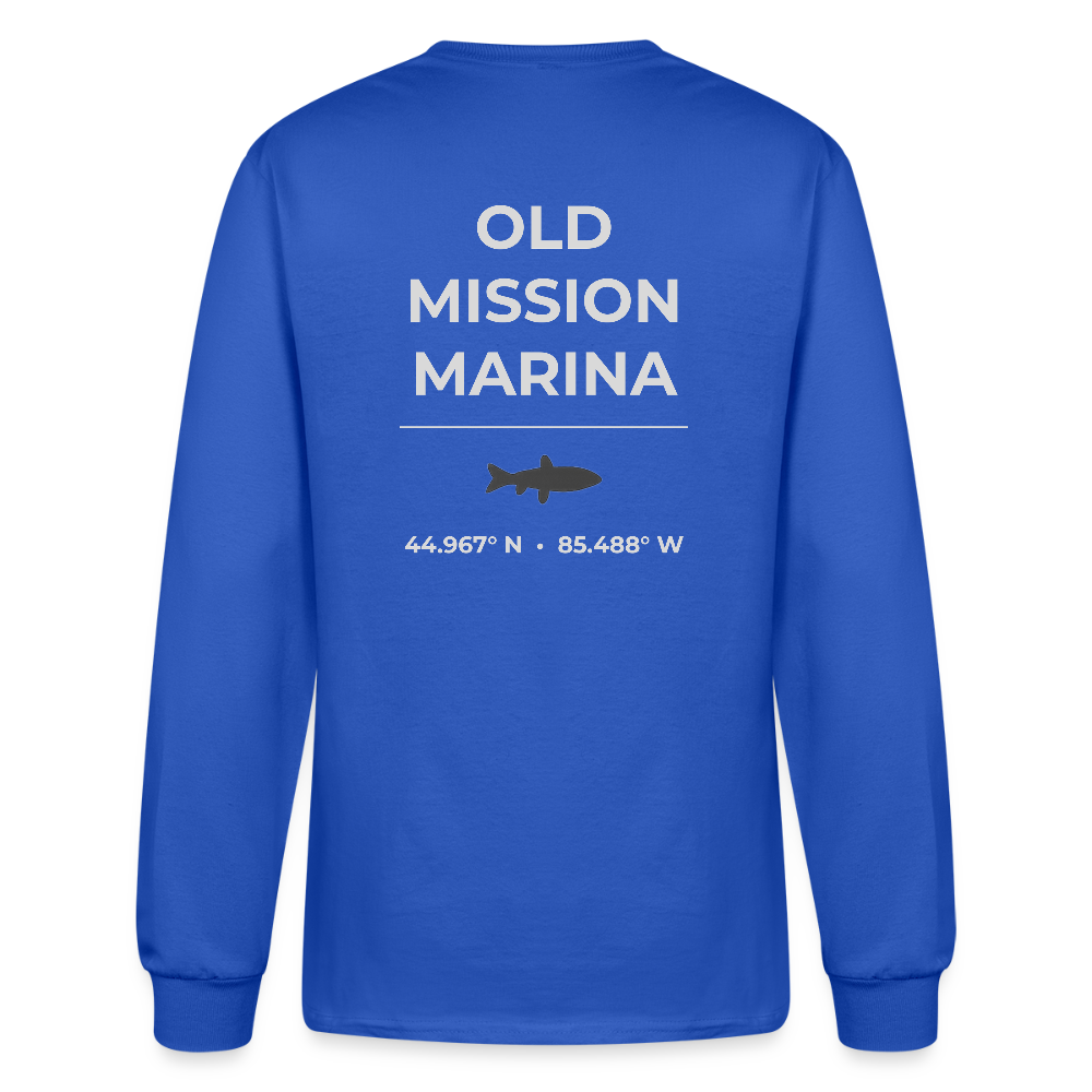 OLD MISSION MARINA LONG SLEEVE T-SHIRT - royal blue