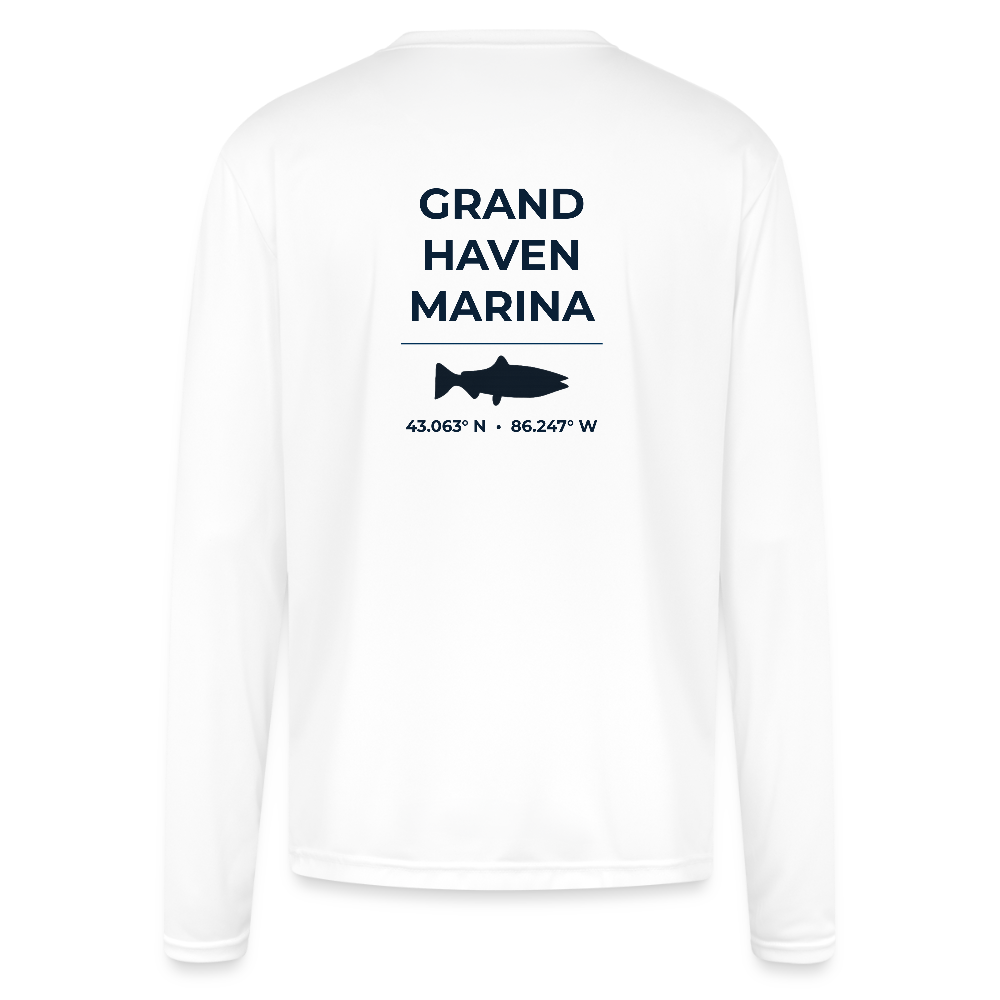 GRAND HAVEN MARINA PERFORMANCE LONG SLEEVE - white