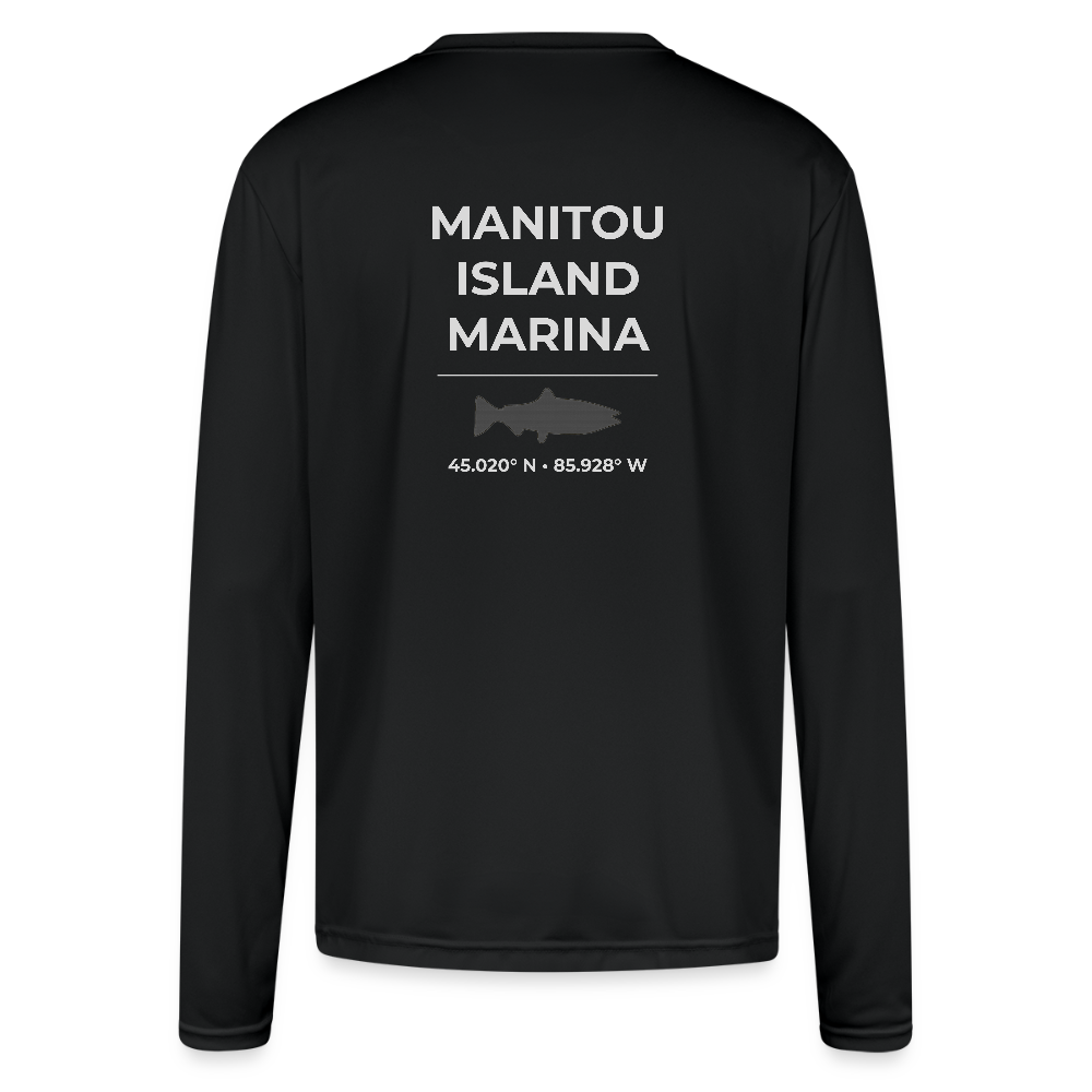 MANITOU ISLAND MARINA PERFORMANCE LONG SLEEVE - black
