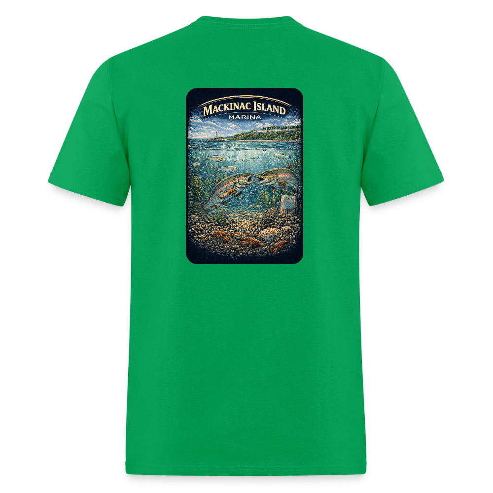 Mackinac Island Marina T-Shirt | Michigan Marina Series - bright green