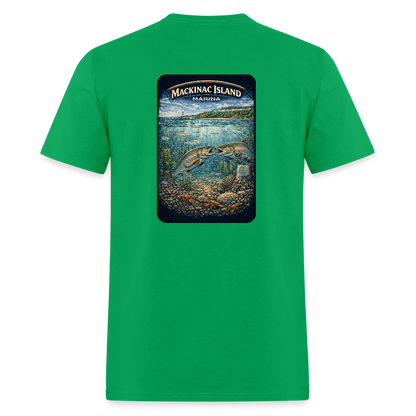 Mackinac Island Marina T-Shirt | Michigan Marina Series - bright green