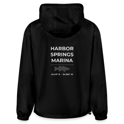 HARBOR SPRINGS MARINA PACKABLE HALF-ZIP JACKET - black