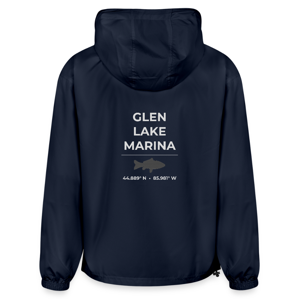 GLEN LAKE MARINA PACKABLE HALF-ZIP JACKET - french navy