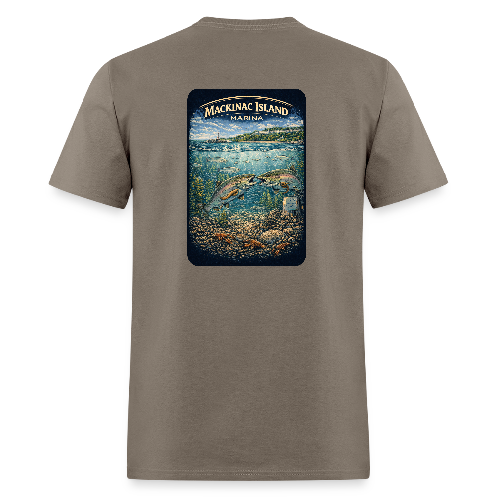 Mackinac Island Marina T-Shirt | Michigan Marina Series - safari