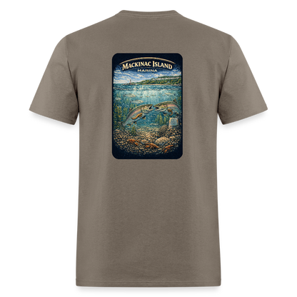 Mackinac Island Marina T-Shirt | Michigan Marina Series - safari