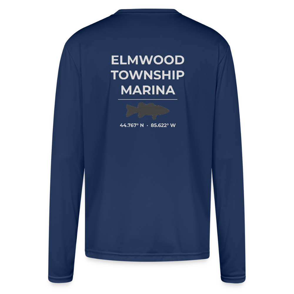 ELMWOOD TOWNSHIP MARINA PERFORMANCE LONG SLEEVE - navy