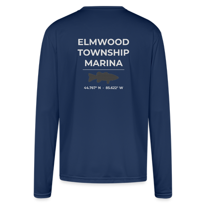 ELMWOOD TOWNSHIP MARINA PERFORMANCE LONG SLEEVE - navy