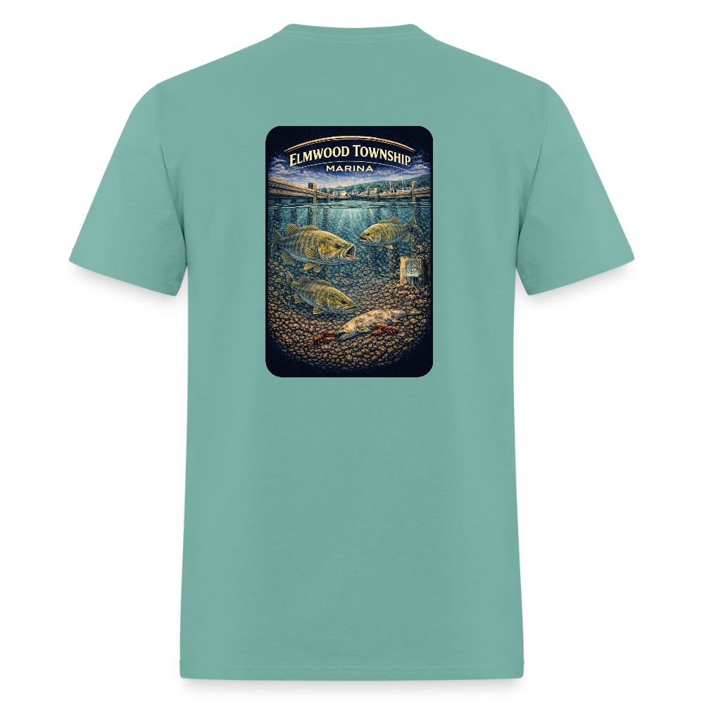 Elmwood Township Marina T-Shirt | Michigan Marina Series - aquatic