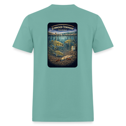 Elmwood Township Marina T-Shirt | Michigan Marina Series - aquatic