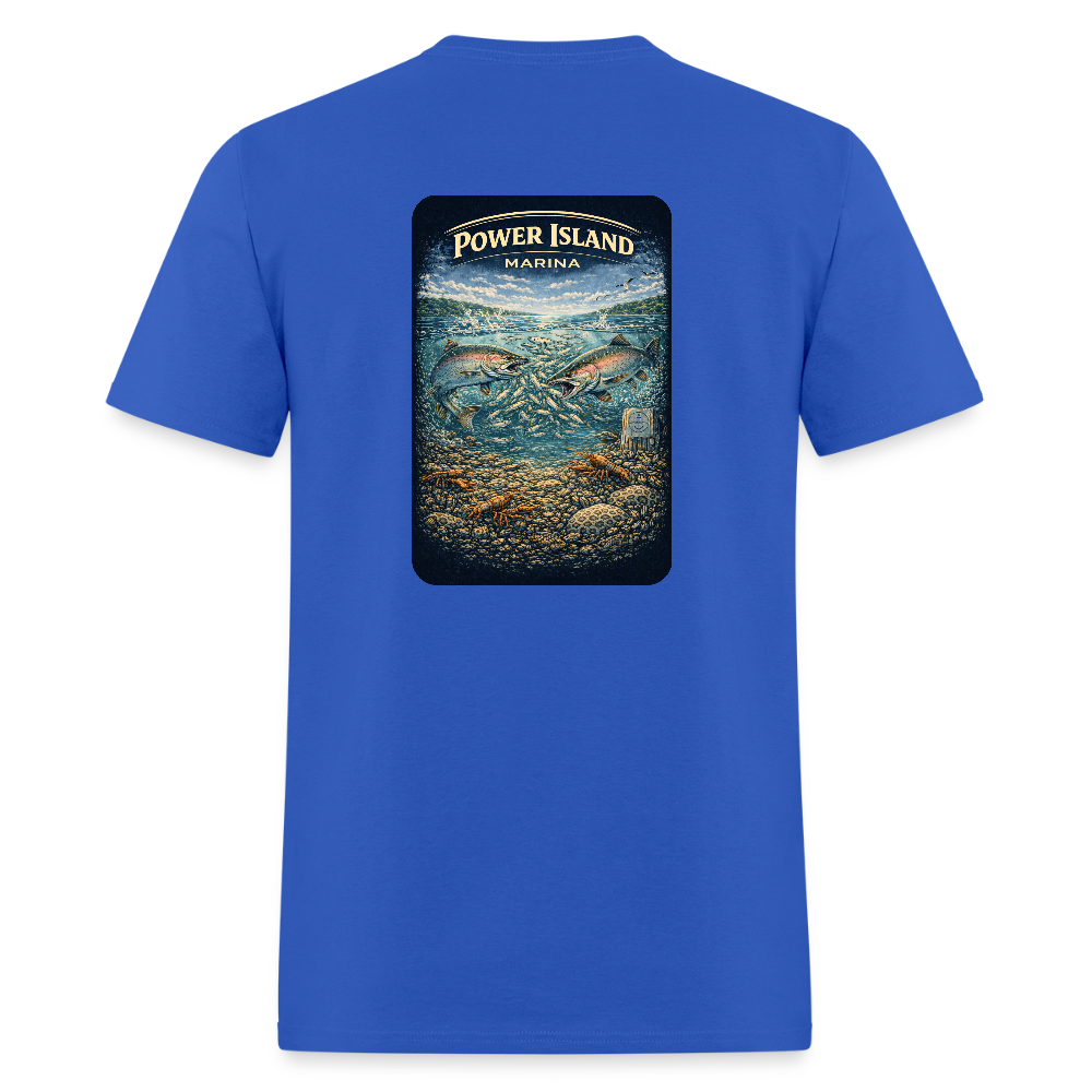 Power Island Marina T-Shirt | Michigan Marina Series - royal blue