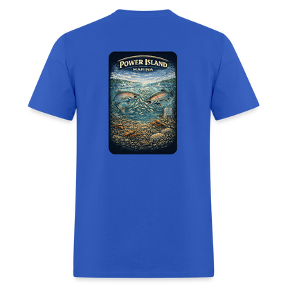 Power Island Marina T-Shirt | Michigan Marina Series - royal blue