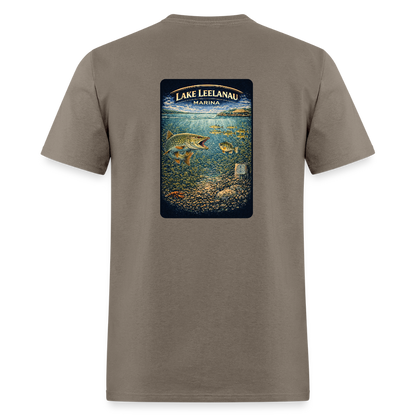 Lake Leelanau Marina T-Shirt | Michigan Marina Series - safari