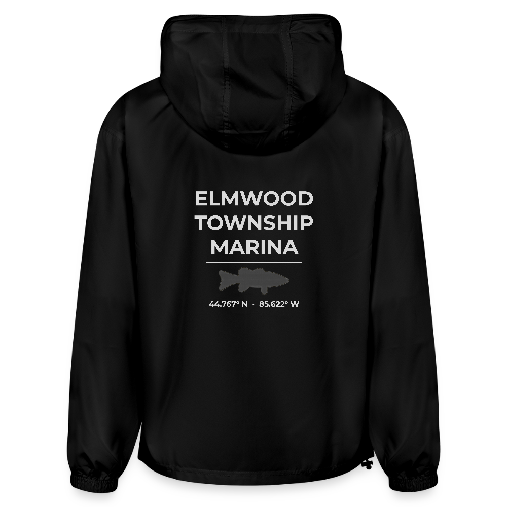 ELMWOOD TOWNSHIP MARINA PACKABLE HALF-ZIP JACKET - black