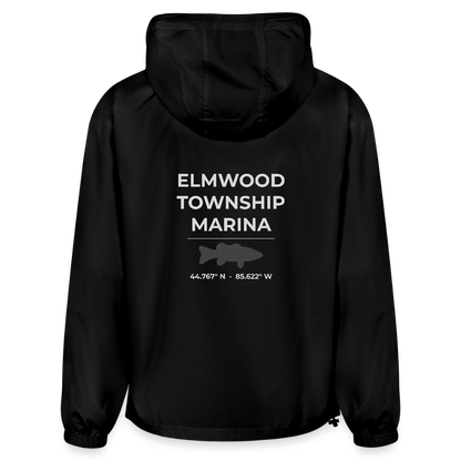 ELMWOOD TOWNSHIP MARINA PACKABLE HALF-ZIP JACKET - black