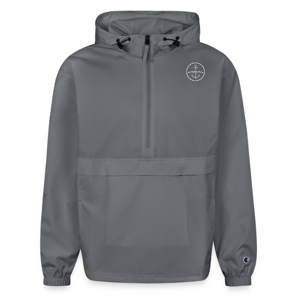 BOARDMAN RIVER MARINA PACKABLE HALF-ZIP JACKET - gray