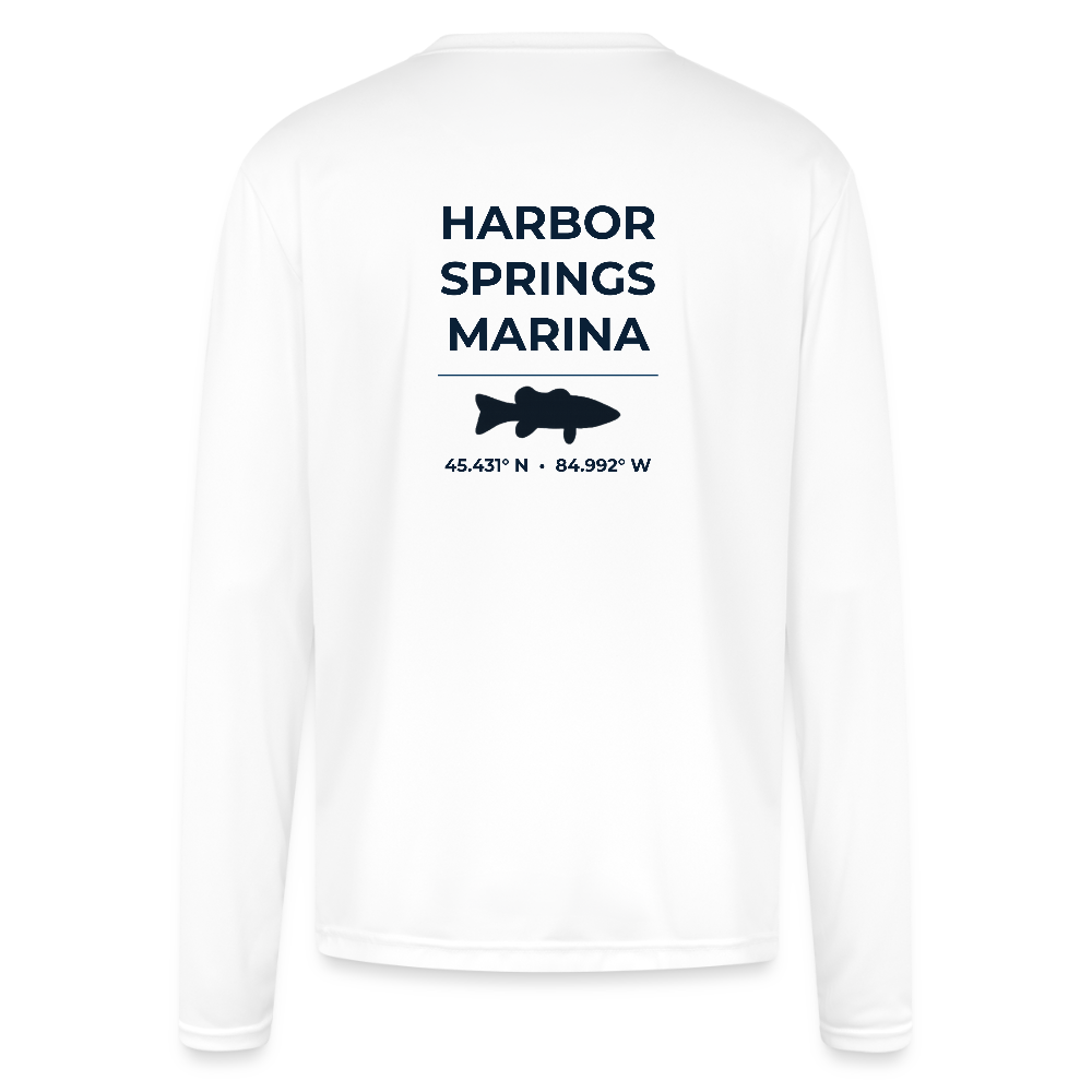 HARBOR SPRINGS MARINA PERFORMANCE LONG SLEEVE - white