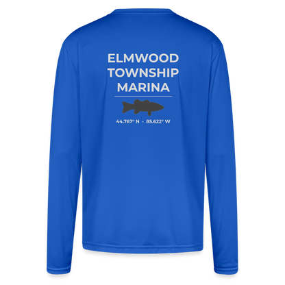 ELMWOOD TOWNSHIP MARINA PERFORMANCE LONG SLEEVE - royal blue