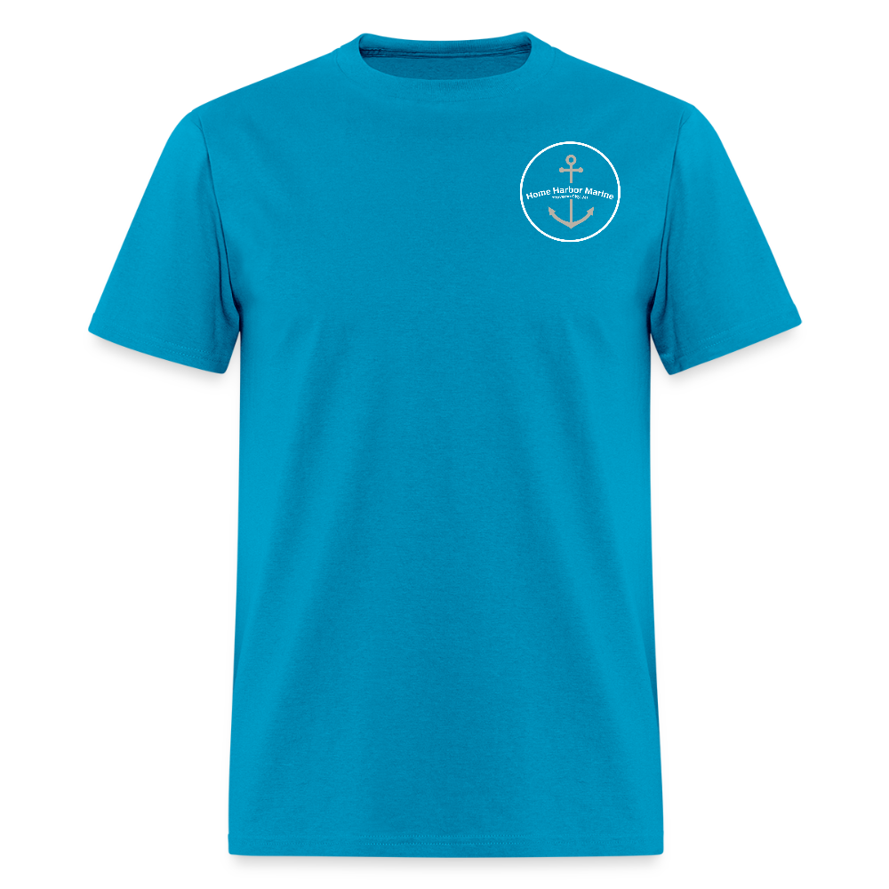 Petoskey Marina T-Shirt | Michigan Marina Series - turquoise