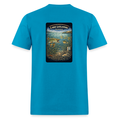 Lake Leelanau Marina T-Shirt | Michigan Marina Series - turquoise