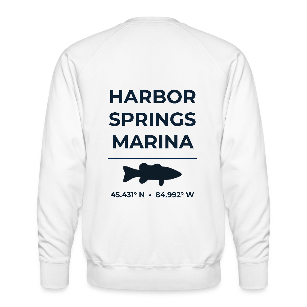 HARBOR SPRINGS MARINA PREMIUM CREW SWEATSHIRT - white