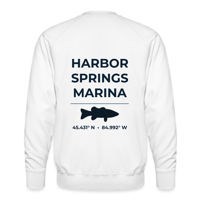 HARBOR SPRINGS MARINA PREMIUM CREW SWEATSHIRT - white