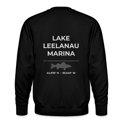 LAKE LEELANAU MARINA PREMIUM CREW SWEATSHIRT - black