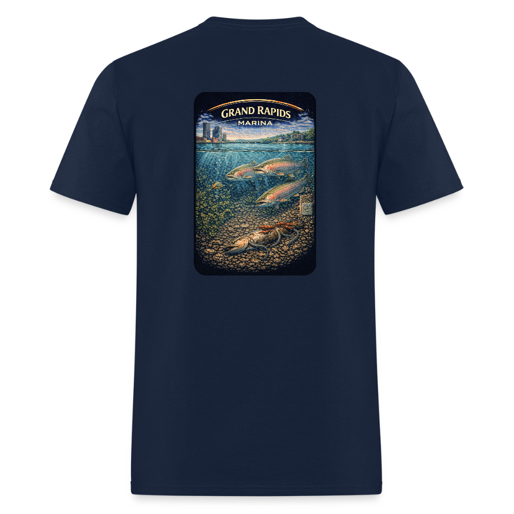 Grand Rapids Marina T-Shirt | Michigan Marina Series - navy
