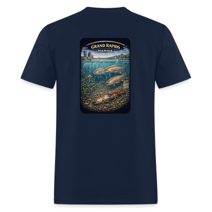 Grand Rapids Marina T-Shirt | Michigan Marina Series - navy