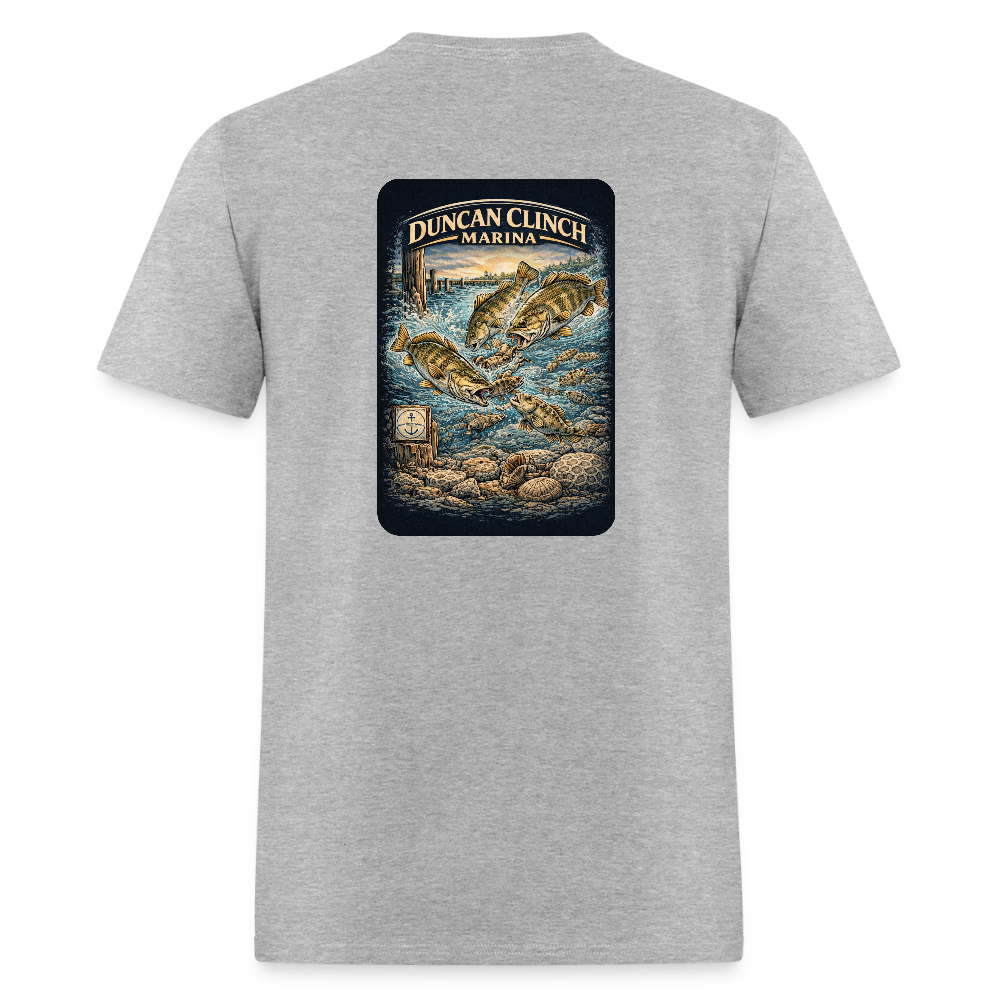Duncan Clinch Marina T-Shirt | Lake Michigan Coastal Heritage - heather gray