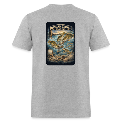 Duncan Clinch Marina T-Shirt | Lake Michigan Coastal Heritage - heather gray