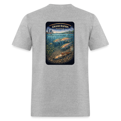 Grand Rapids Marina T-Shirt | Michigan Marina Series - heather gray