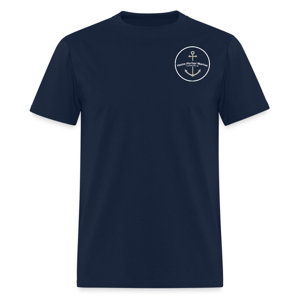 St. Ignace Marina T-Shirt | Michigan Marina Series - navy